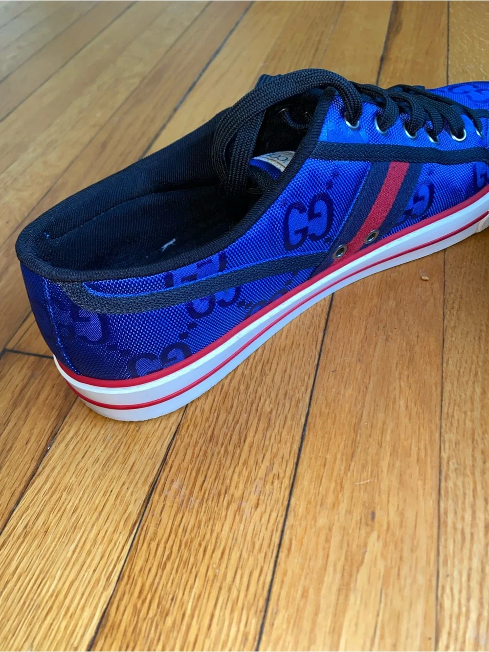 Gucci Tennis 1977 Off The Grid Blue GG Sneakers (RARE) Sz 13